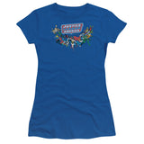 Juniors Sheer Cap Sleeve