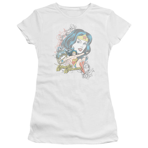 Juniors Sheer Cap Sleeve