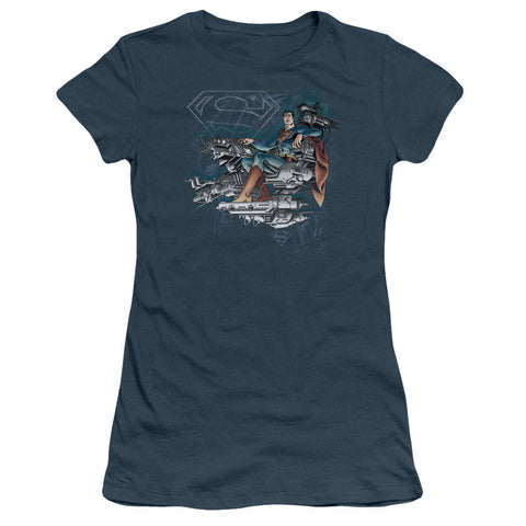 Juniors Sheer Cap Sleeve