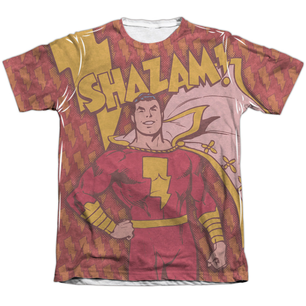 Dc/shazam Bolts-adult Poly/cotton S/s Tee-white