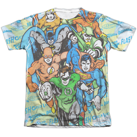 Dc/follow The Leader-adult Poly/cotton S/s Tee-white