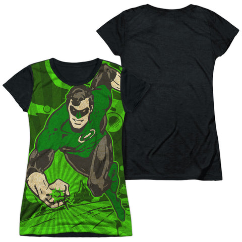 Junior Cap Sleeve 100% Poly Black Back
