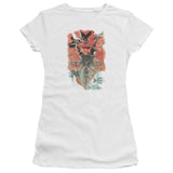 Juniors Sheer Cap Sleeve