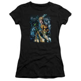 Juniors Sheer Cap Sleeve