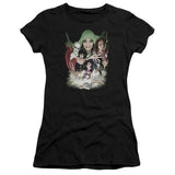 Juniors Sheer Cap Sleeve