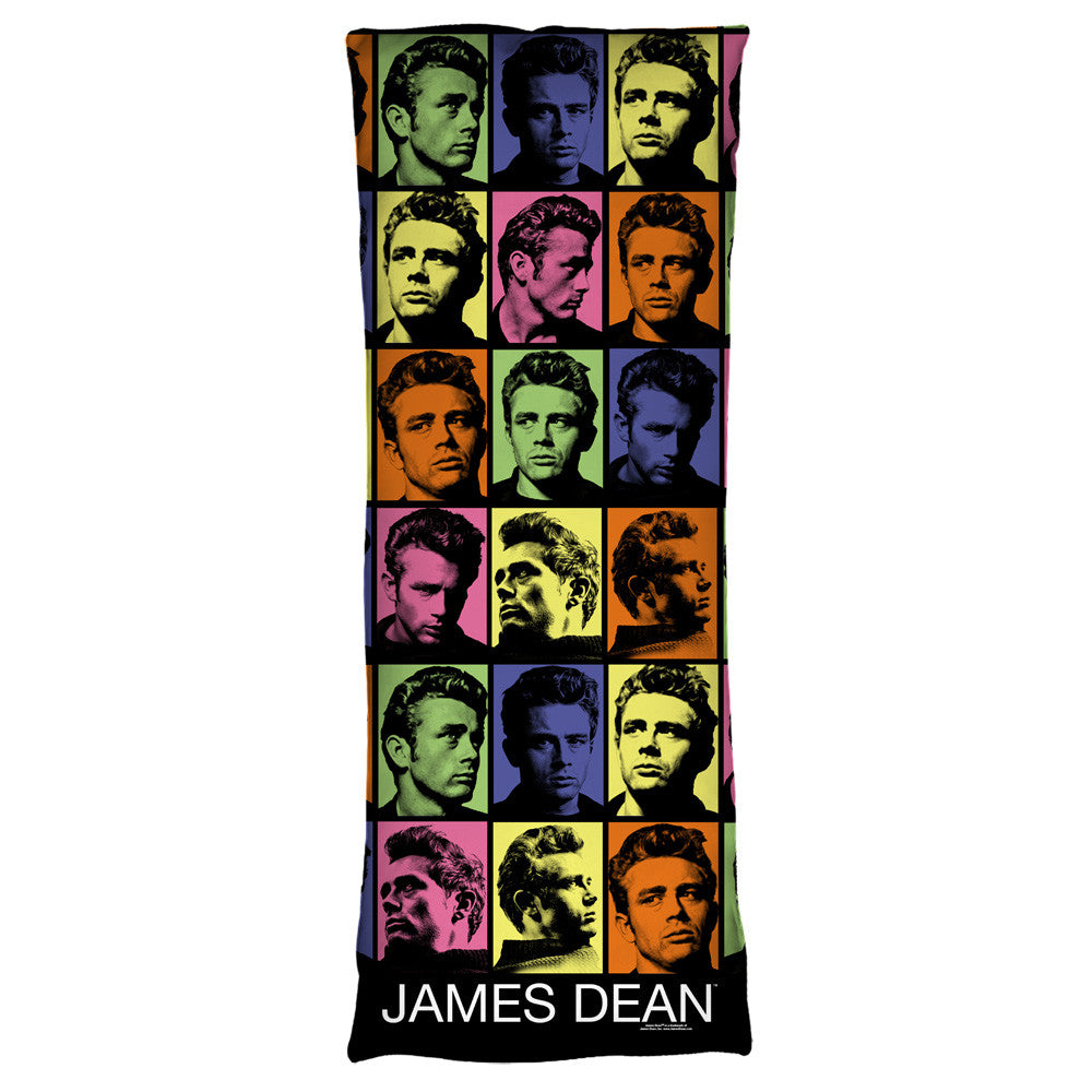 JAMES DEAN-COLOR BLOCK - MICROFIBER BODY PILLOW - 18x54