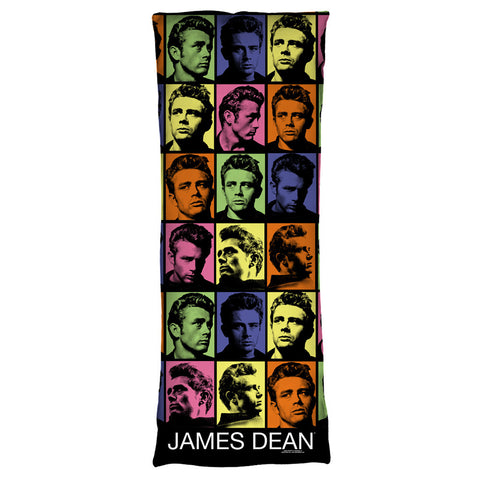 JAMES DEAN-COLOR BLOCK - MICROFIBER BODY PILLOW - 18x54