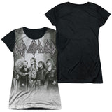 Junior Cap Sleeve 100% Poly Black Back