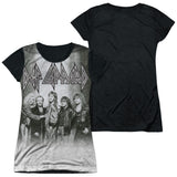 Junior Cap Sleeve 100% Poly Black Back