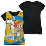 Junior Cap Sleeve 100% Poly Black Back