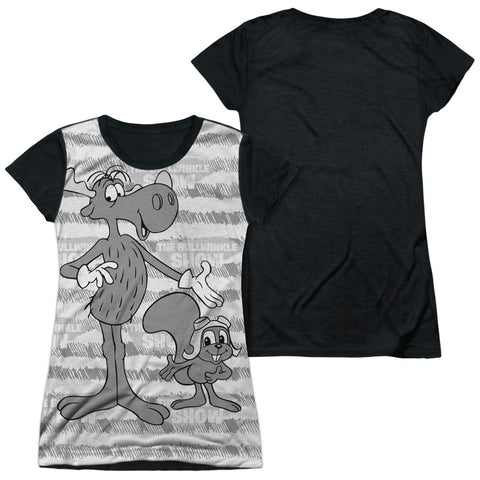 Junior Cap Sleeve 100% Poly Black Back