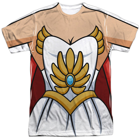 She Ra/costume-s/s Adult Poly Crew-white