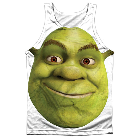 Shrek/head-adult 100% Poly Tank Top-white