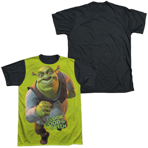 Shrek/trio-s/s Adult White Front Black Back  -white