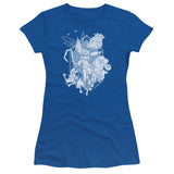 Juniors Sheer Cap Sleeve