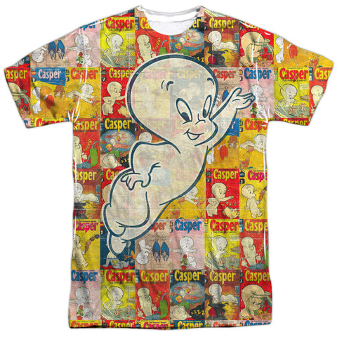 Casper/covered-s/s Adult Poly Crew-white