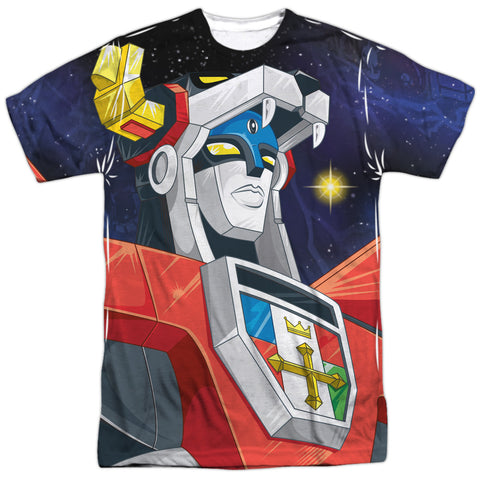 Voltron/space-s/s Adult Poly Crew-white