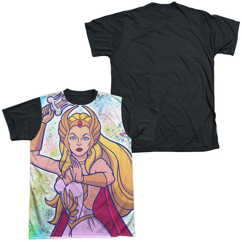 She Ra/title-s/s Adult White Front Black Back  -white