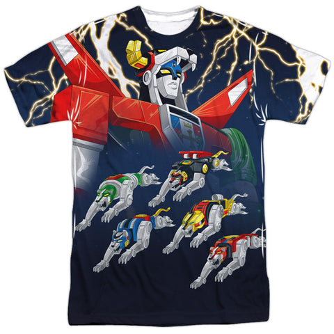 Voltron/boltron-s/s Adult Poly Crew-white