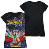 Junior Cap Sleeve 100% Poly Black Back