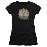 Juniors Sheer Cap Sleeve