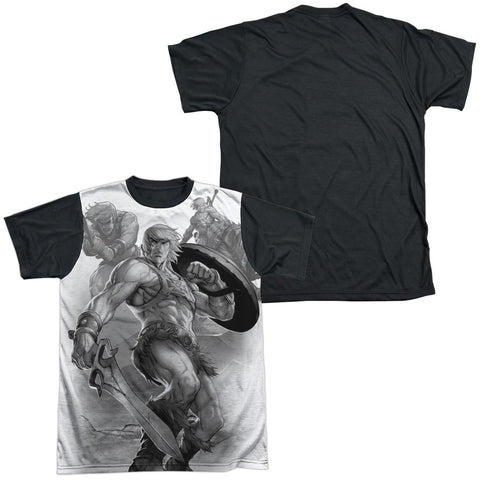 Adult Regular Fit Short Sleeve 100% Poly Black Back