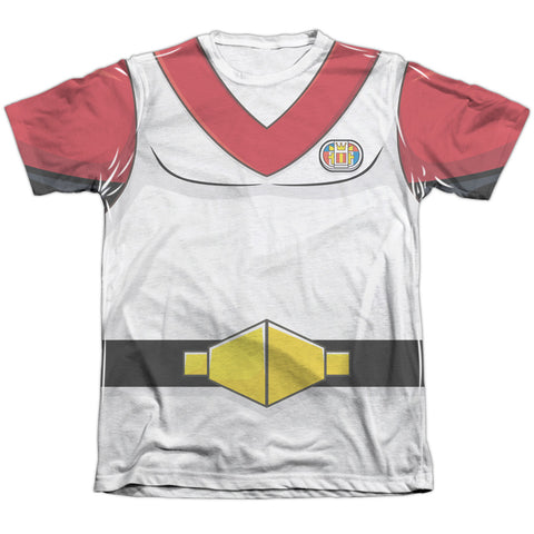 Voltron/keith Costume-adult Poly/cotton S/s Tee-white