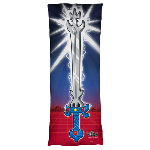 VOLTRON-BLAZING SWORD - MICROFIBER BODY PILLOW - 18x54