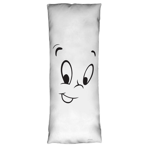 CASPER THE FRIENDLY GHOST-FACE - MICROFIBER BODY PILLOW - 18x54