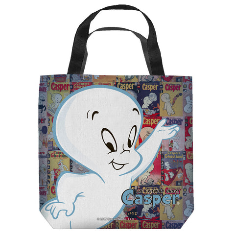CASPER THE FRIENDLY GHOST-CASPER AND COVERS - TOTE BAG - 13x13