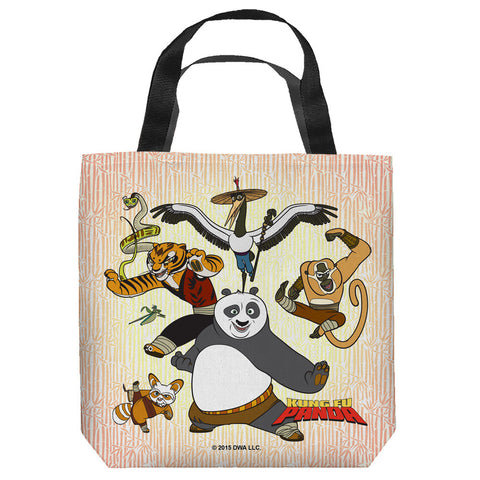 KUNG FU PANDA-KUNG FU GROUP - TOTE BAG - 18X18