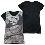Junior Cap Sleeve 100% Poly Black Back