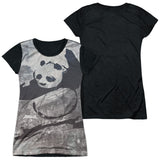 Junior Cap Sleeve 100% Poly Black Back