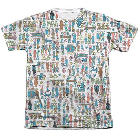 Wheres Waldo/figures-adult Poly/cotton S/s Tee-white