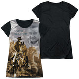 Junior Cap Sleeve 100% Poly Black Back