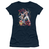 Juniors Sheer Cap Sleeve
