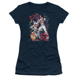 Juniors Sheer Cap Sleeve