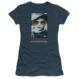Juniors Sheer Cap Sleeve