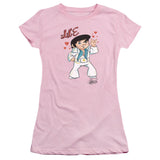 Juniors Sheer Cap Sleeve