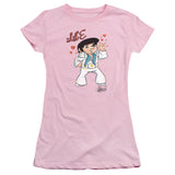 Juniors Sheer Cap Sleeve