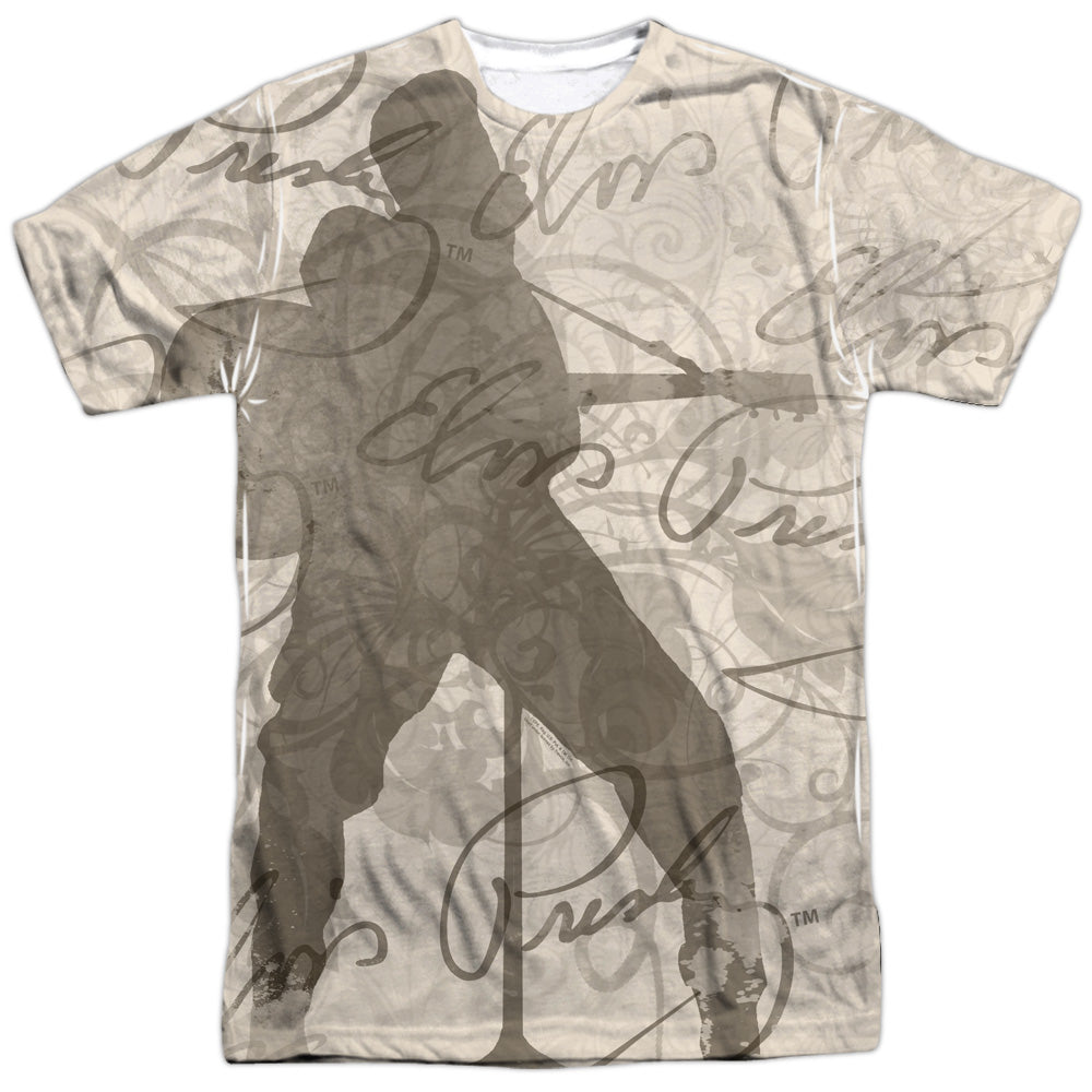 Elvis Presley/its Good To Be King -  S/s Adult 100% Poly Crew - White