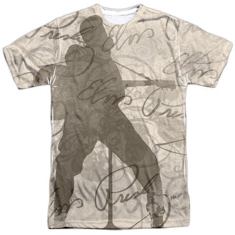 Elvis Presley/its Good To Be King -  S/s Adult 100% Poly Crew - White