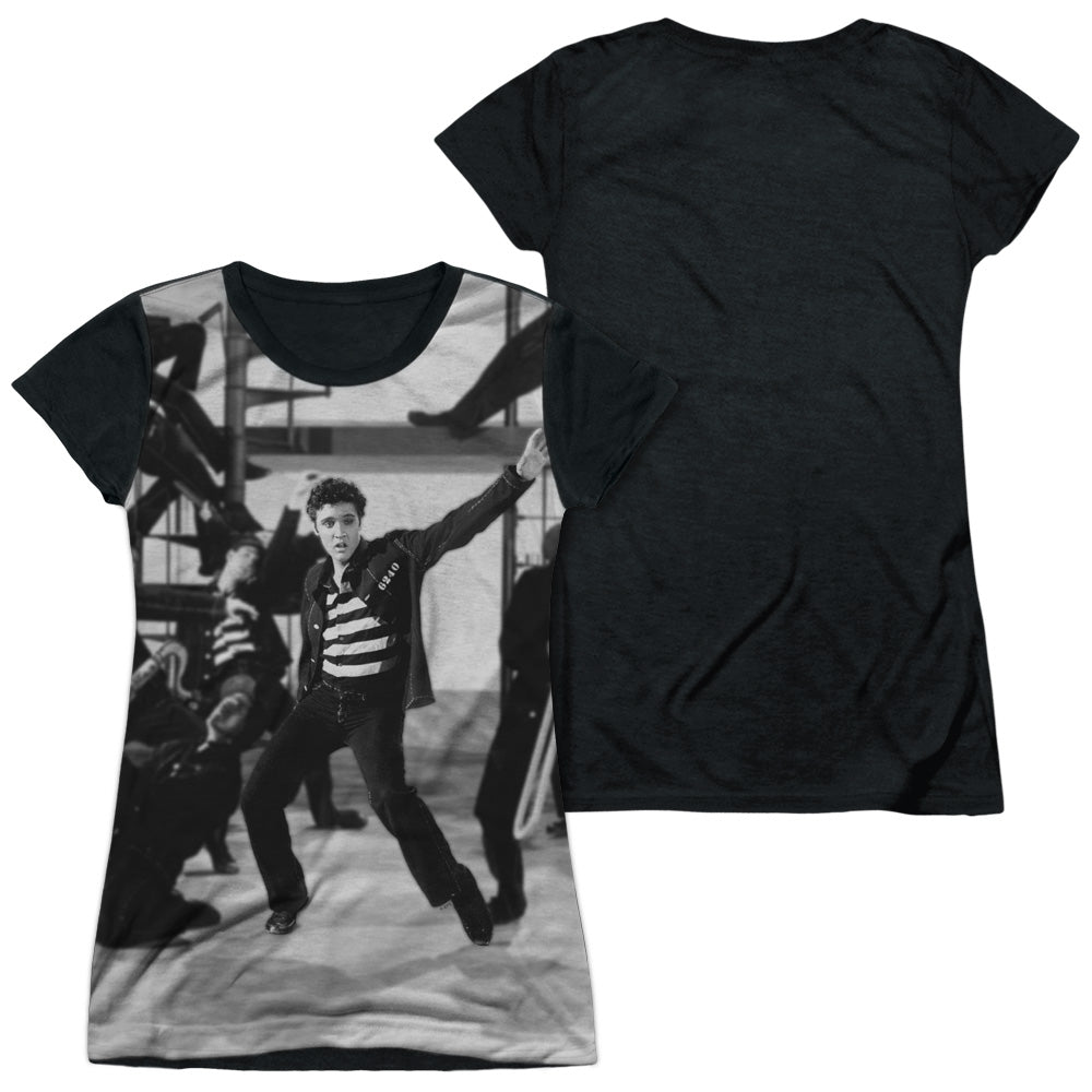 Junior Cap Sleeve 100% Poly Black Back