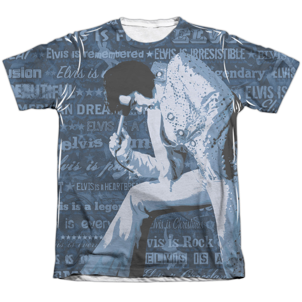 Elvis Presley/is Everything - Adult 65/35 Poly/cotton S/s Tee - White