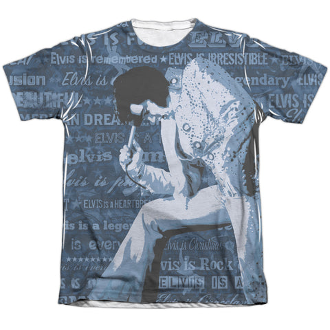 Elvis Presley/is Everything - Adult 65/35 Poly/cotton S/s Tee - White
