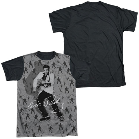 Adult Regular Fit Short Sleeve 100% Poly Black Back