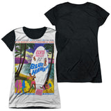 Junior Cap Sleeve 100% Poly Black Back