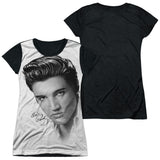 Junior Cap Sleeve 100% Poly Black Back