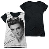 Junior Cap Sleeve 100% Poly Black Back
