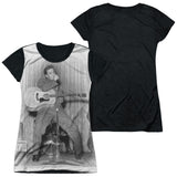 Junior Cap Sleeve 100% Poly Black Back